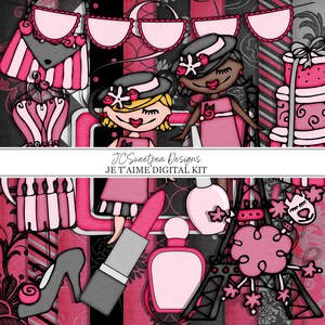 Je T'Aime Digitales Scrapbooking Kit