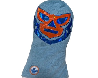 Copritesta per driver da golf Chipnputt con maschera da luchador / Copritesta per mazza da golf unico / Accessori da golf originali / Regalo per golfista / Adatto a driver da 460cc
