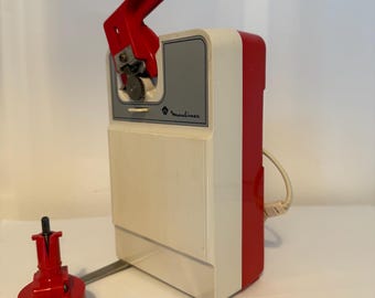 Moulinex 343 - Vintage elektrische blikopener en messenslijper, gemaakt in Frankrijk