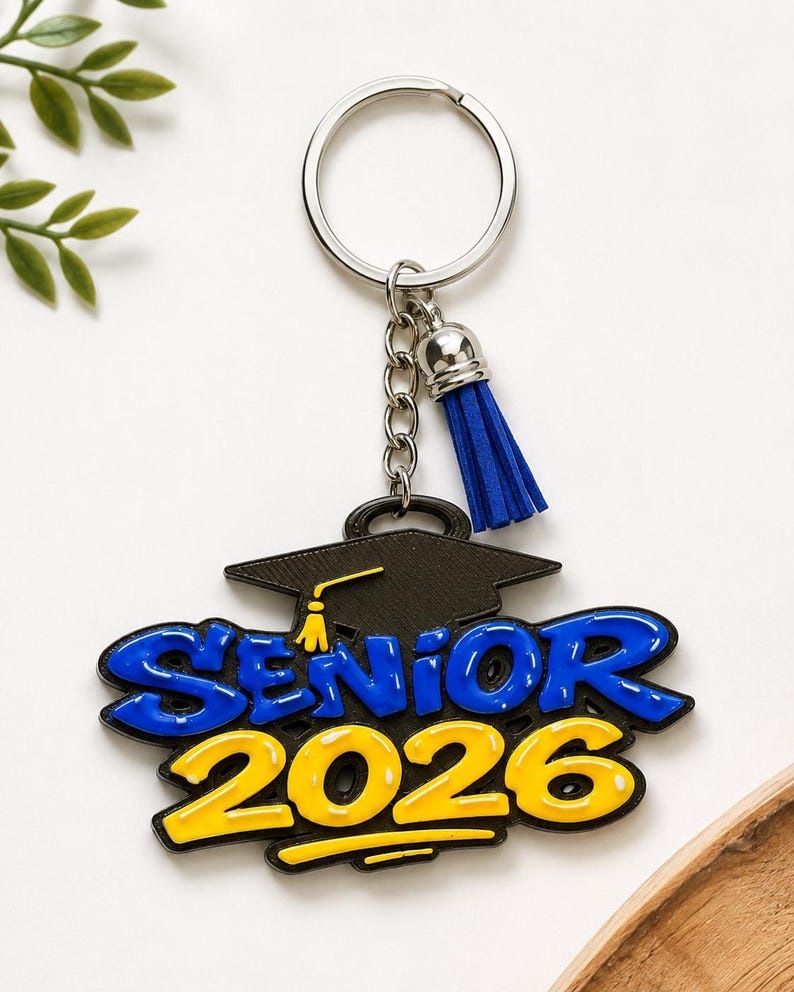3D Printed Class of 2026 Keychain - Etsy
