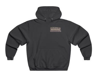 Ich hör immer nur MiMiMi Motorcycle Helmet Hoodie | Graphic Back Print
