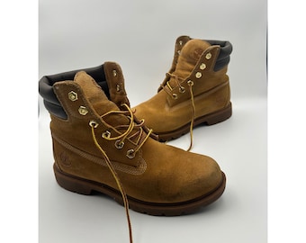 Timberland 6-Inch Premium Suede Boots Damen 7 Weizen Wasserdicht A1TXQ Primaloft