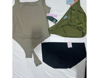 NWT Target Bundle Wild Fable Bodysuit Shade & Shore Bikini Auden Panty Medium