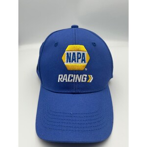Boné de beisebol azul com fecho de pressão NAPA Racing Ron Capps GearWrench, inspirado no NHRA Funny Car. imagem 2