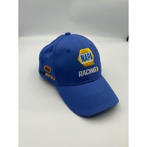 Boné de beisebol azul com fecho de pressão NAPA Racing Ron Capps GearWrench, inspirado no NHRA Funny Car. imagem 1