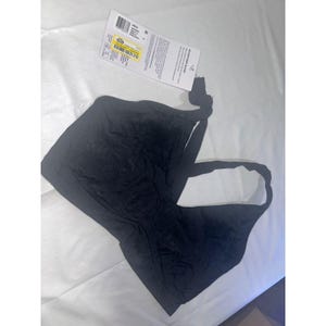 Jockey Generation Smooth Touch Lace Bralette Black Floral Microfiber Size Medium image 3