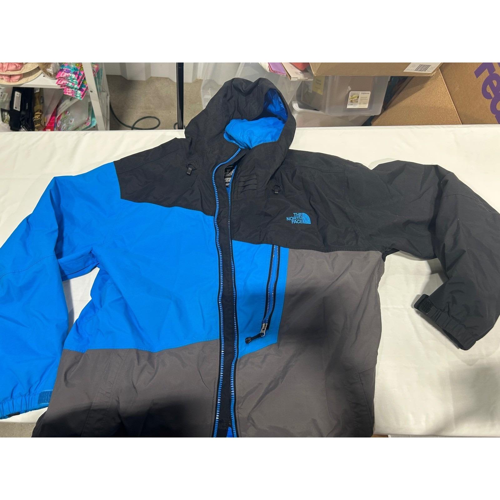 The North Face Cryptic Hyvent Ski Jacket Mens XL Blue Black Grey