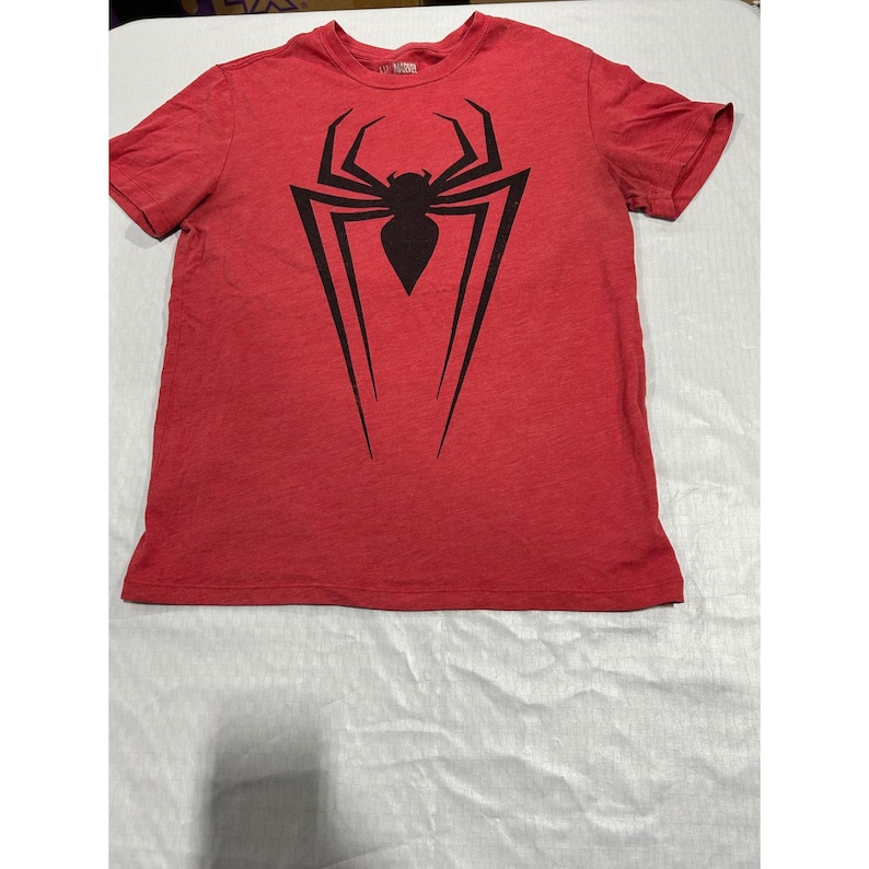 vintage Gap Marvel Spider-Man, logo graphique rouge chiné XS, pré-2007 image 2