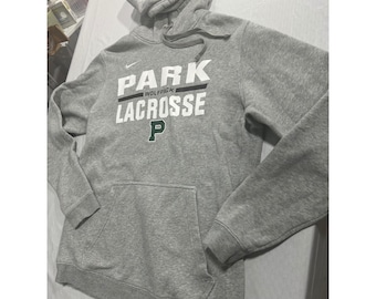 Sweat à capuche Nike Park Wolfpack Lacrosse Sweat-shirt gris chiné Homme Medium