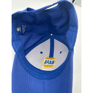 Boné de beisebol azul com fecho de pressão NAPA Racing Ron Capps GearWrench, inspirado no NHRA Funny Car. imagem 6