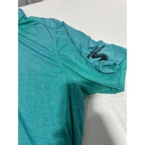 Oakley Mens XXL Regular Fit Polo Shirt Teal Green Heather Short Sleeve Golf image 5
