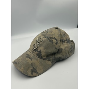 Browning Digital Camo Ripstop Hat Mens Buckmark Logo Adjustable Baseball Cap image 1