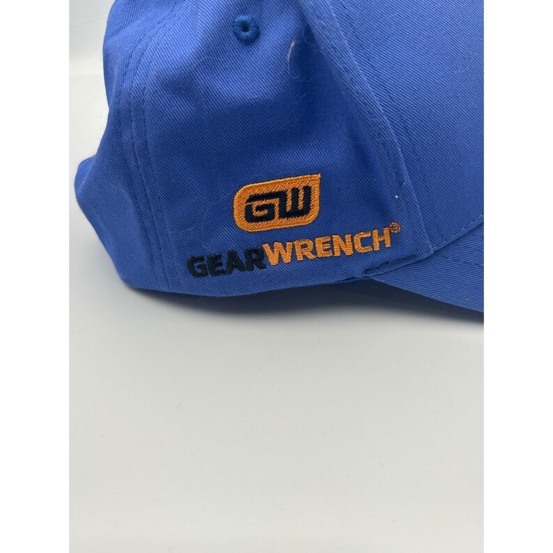 Boné de beisebol azul com fecho de pressão NAPA Racing Ron Capps GearWrench, inspirado no NHRA Funny Car. imagem 4