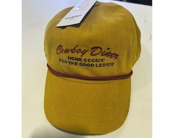 Goodfellow & Co Cowboy Diner Corduroy Snapback Hat Yellow Rope Cap New