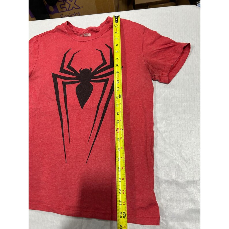 vintage Gap Marvel Spider-Man, logo graphique rouge chiné XS, pré-2007 image 4
