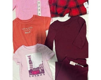 Conjunto de 8 peças de roupa infantil Cat & Jack All In Motion, tamanho 18 M (XS a 4/5), novo com etiqueta.