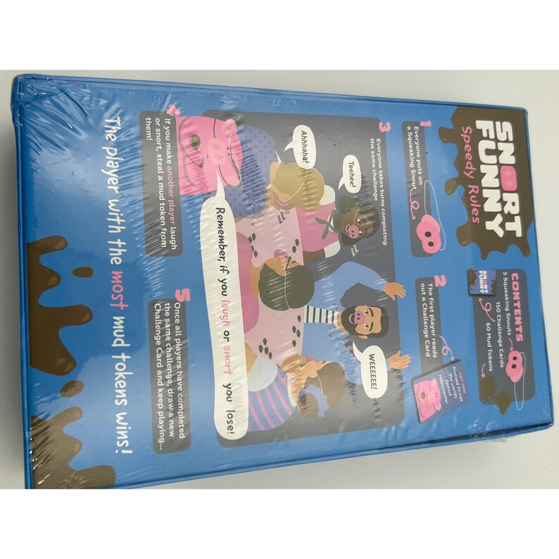 Snort Funny The Oinkredible You Laugh You Lose Party Game New Sealed Pig Snouts image 3