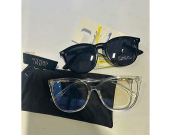 Goodfellow Black Sunglasses and Wild Fable Clear Blue Light Glasses Bundle NWT