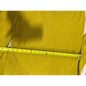 Maeve by Anthropologie Maglione a collo alto a coste giallo senape, taglia S immagine 3