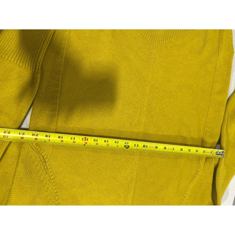 Maeve by Anthropologie Maglione a collo alto a coste giallo senape, taglia S immagine 3
