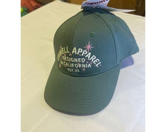 Unwell Apparel California Green Baseball Hat Cap NWT Pink Star Est 23