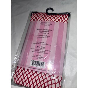 Leg Avenue Red Spandex Industrial Net Stockings Thigh High Unfinished Top 9040 image 3
