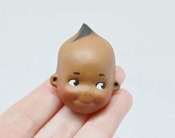 Ethnic Kewpie Doll Pin Brooch