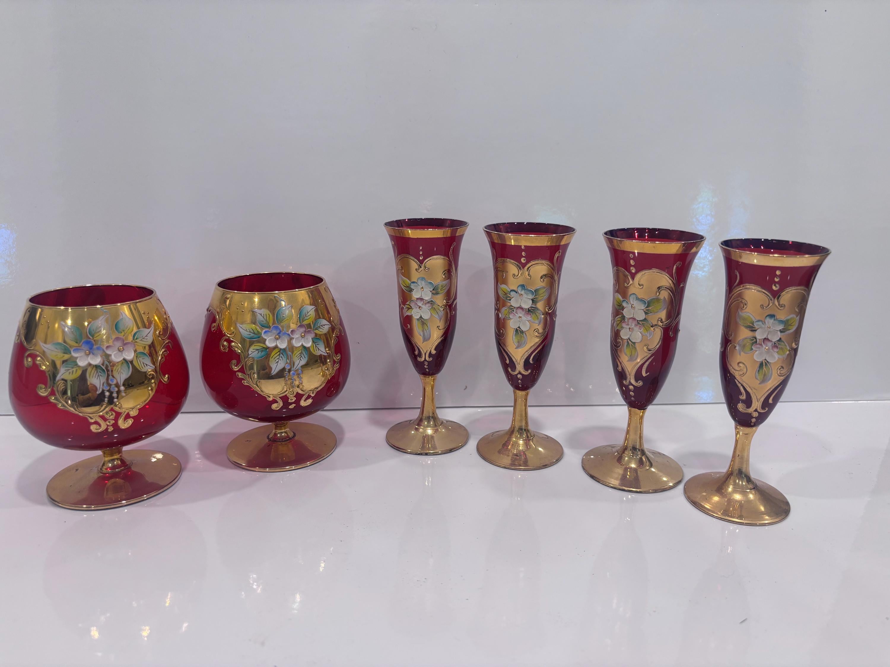 24 gold murano glass - Etsy 日本
