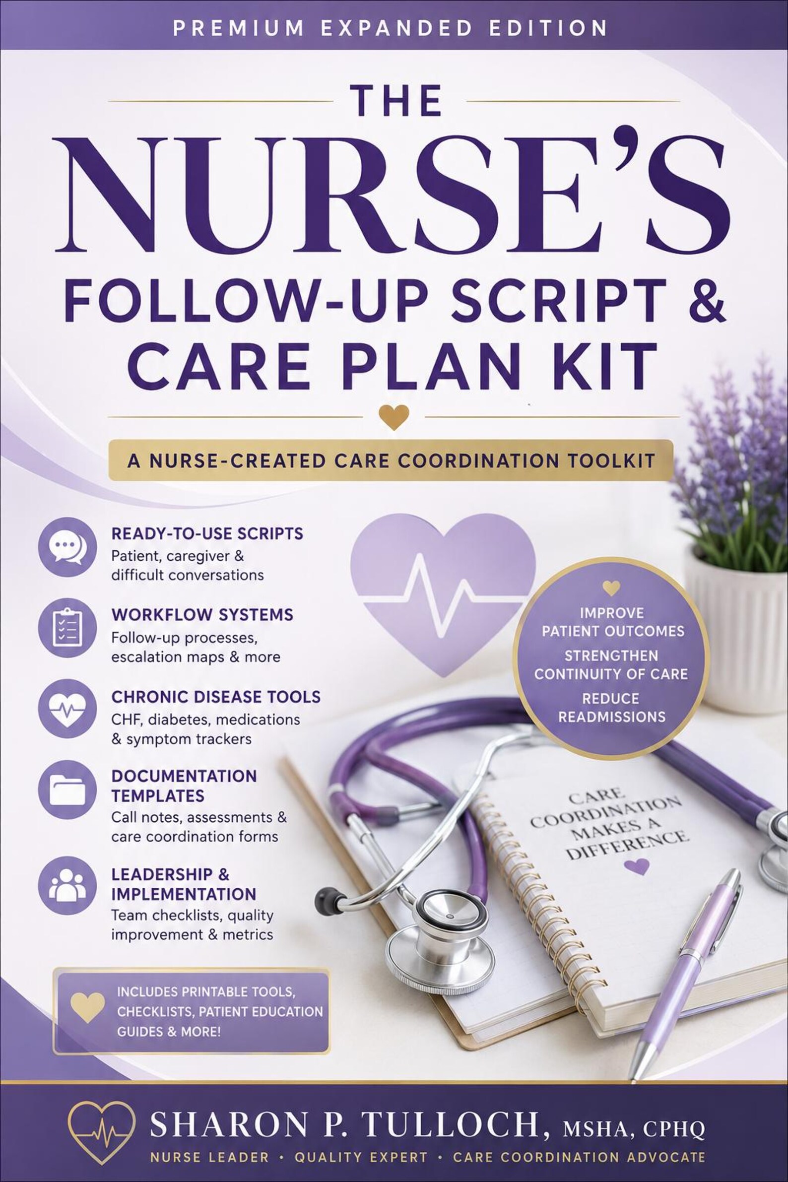 Care Script Format Nurse Follow-up Script & Care Plan Kit | Care Coordination Workflow ...