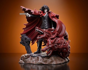 Alucard 3D Model STL File - Gothic Vampir Anime Miniatur Figur (Digitaler Download)