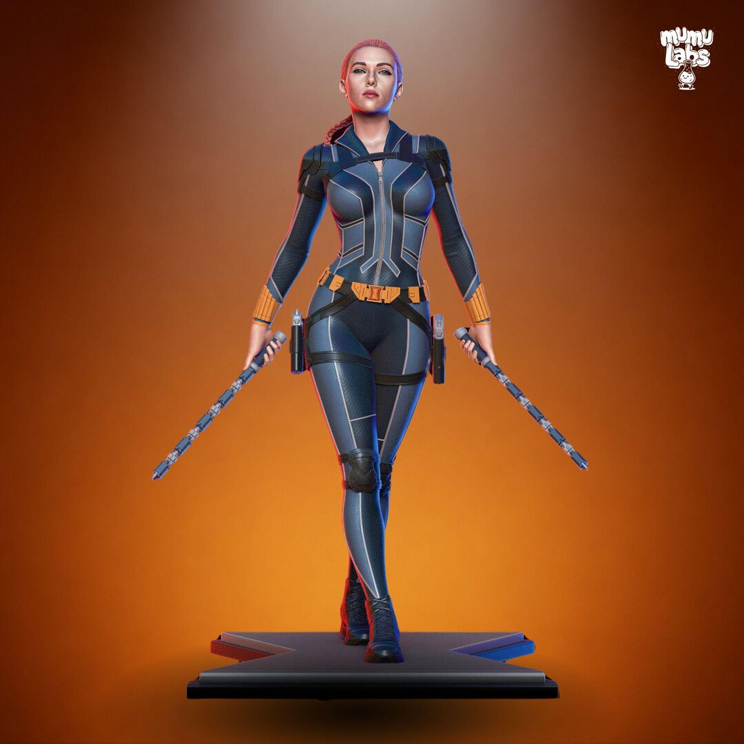 Black Widow Inspired Marvel 3D Model STL FILE - Sculpture Fan ART - Etsy