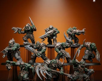 Orkaz Biotech Plünderer 3D Modell STL Datei - Scifi Miniature Druckbare Figur