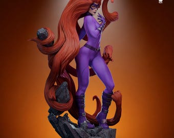 Archivo STL 3D de Medusa para impresión en resina / Escultura de la reina superheroína de cómic / Estatua de figura de acción