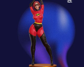 Figura de Elastigirl 3D STL – Figura de Helen Parr con gran nivel de detalle (Descarga digital)