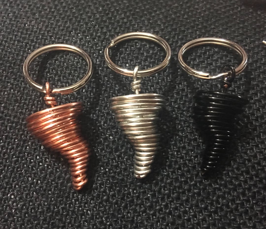 Tornado Keychain, Storm Chaser, Tornado Charm, Tornado, Twister
