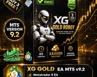 v9.2 XG Gold Roboter EA Metatrader MQL5 MT5 Expert Adviser unbegrenzt, Forex Algo Trading Bot, Ftmo Prop Firm Challenge
