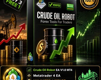 v1.0 Rohöl Roboter MT4 EA Krypto BTC Roboter Metatrader MT4 Expert Adviser unbegrenzt, Forex Algo Trading Bot, Ftmo Prop Firm Challenge