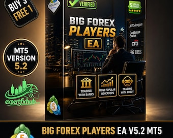v5.2 Big Forex Spieler MT5 EA Roboter Metatrader MT5 Expert Adviser unbegrenzt, Forex Algo Trading Bot, Ftmo Prop Firm Challenge