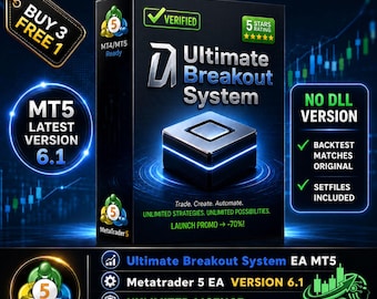 v6.1 Ultimatives Ausbruchsystem EA Gold Roboter Metatrader MT5 Expert Adviser unbegrenzt, Forex Algo Trading Bot, Ftmo Prop Firm Challenge