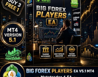 v5.1 Big Forex Spieler MT4 EA Roboter Metatrader MT4 Expert Adviser unbegrenzt, Forex Algo Trading Bot, Ftmo Prop Firm Challenge