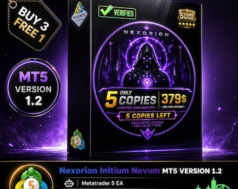 v1.2 Nexorion Initium Novum MT5 EA Gold Roboter Metatrader MT5 Expert Adviser unbegrenzt, Forex Algo Trading Bot, Ftmo Prop Firm Challenge