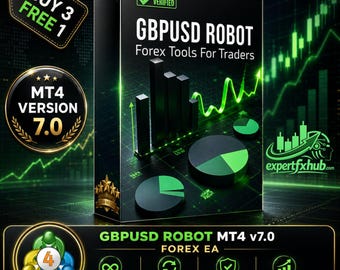 v7.0 GBUSD Roboter MT4 EA für Metatrader MQL4 Expert Adviser Unlimited, Forex Algo Trading Bot, Ftmo Prop Firm Challenge