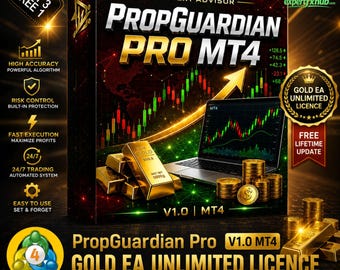 v1.0 PropGuardian Pro MT4 EA XAUUSD Roboter Metatrader MT4 Expert Adviser unbegrenzt, Forex Algo Trading Bot, Ftmo Prop Firm Challenge