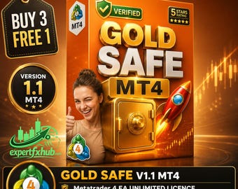 v1.1 Gold Safe MT4 EA XAUUSD Roboter Metatrader MT4 Expert Adviser unbegrenzt, Forex Algo Trading Bot, Ftmo Prop Firm Challenge