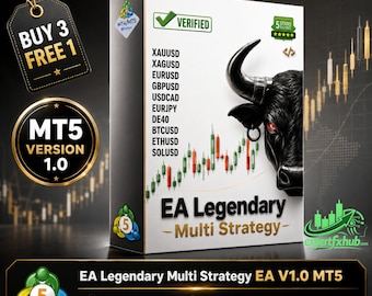 v1.0 EA Legendäre Multi-Methode EA Gold Roboter Metatrader MT5 Expert Adviser unbegrenzt, Forex Algo Trading Bot, Ftmo Prop Firm Challenge