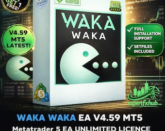 v4.59 Waka Waka MT5 EA Roboter Metatrader MT4 Expert Adviser unbegrenzt, Forex Algo Handelsbot, Ftmo Prop Firm Challenge