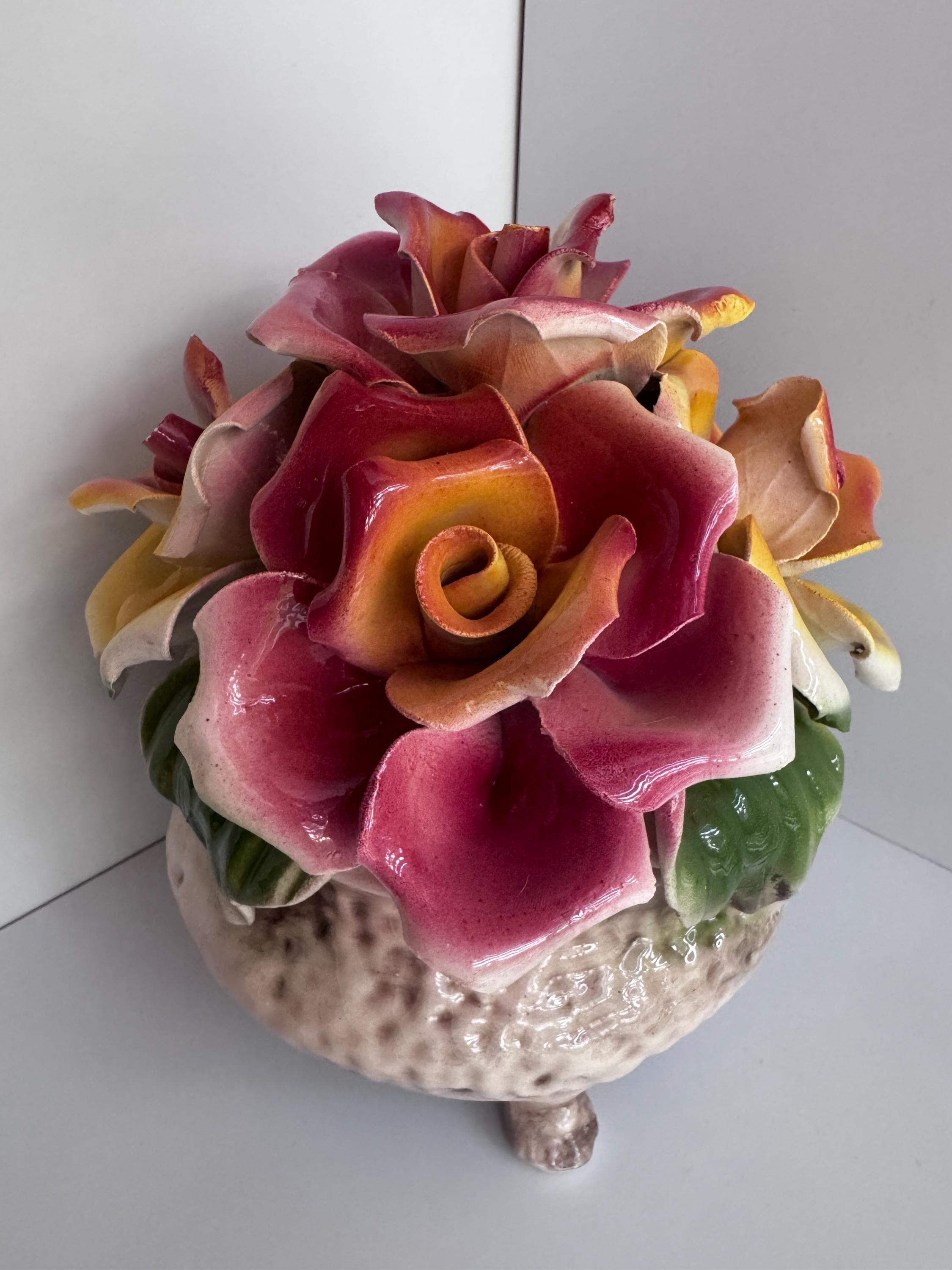 Capodimonte Bowl of Flowers - Etsy