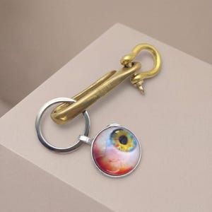 Chaveiro de Olho, Chaveiro Surrealista de Olho, Pingente de Bolsa de Olho Inusitado