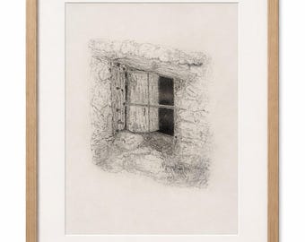 Masía Salandó. Original Graphite Pencil Drawing on A4 Canson sketch paper.