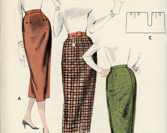 Vintage Butterick Pattern 7867- ca. 1956 - Jr. Miss and Misses' Quick 'N Easy Skirt Hip 33 1/2" Waist 24 1/2"